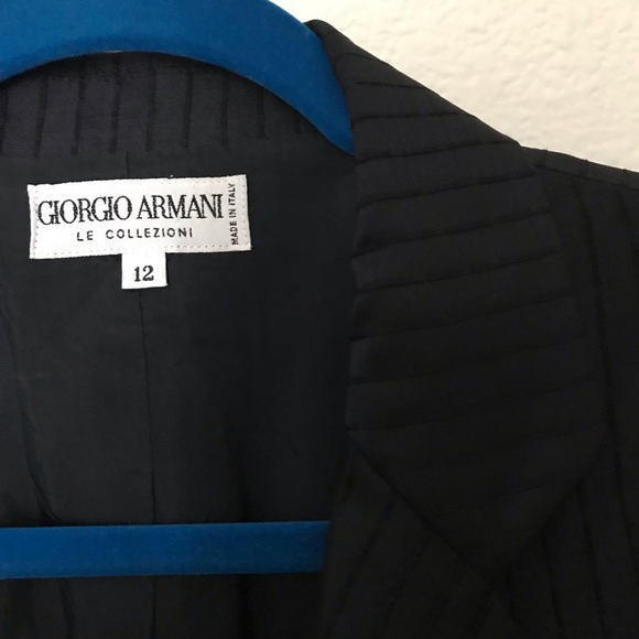 GIORGIO ARMANI, Le Collezioni made in Italy dark blue blazer. - Picture 8 of 8